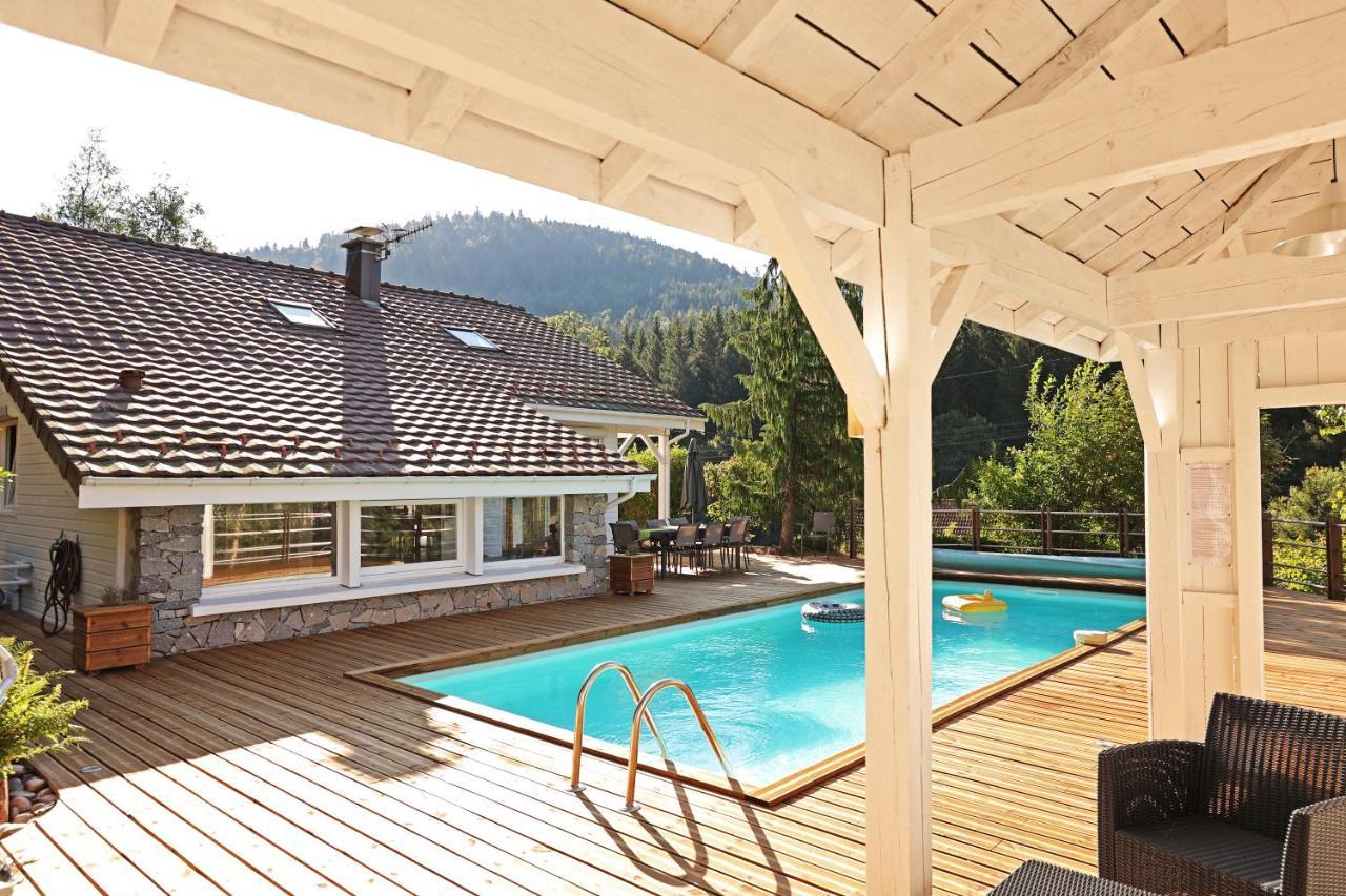Le Chalet Blanc - Jacuzzi / Piscine / Sauna Gérardmer Exteriör bild